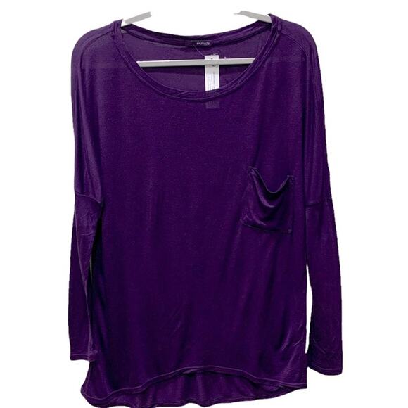 Women’s LA Made tee. Purple long sleeve shirt size S - Picture 3 of 11